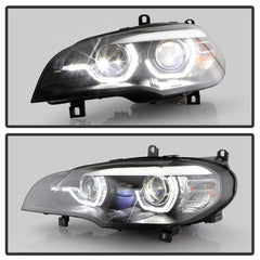 07 - 10 BMW X5 Headlight Set - Black Patch Performance - SPYD5088239