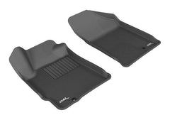 07 - 12 Nissan Altima (Coupe/Sedan) Floor Mat Set - Front - Black Patch Performance - 3DMAL1NS06211509