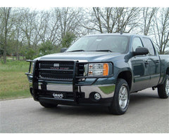07 - 13 GMC Sierra 1500 Grille Guard - Black Patch Performance - RANCGGG08HBL1
