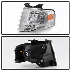 07 - 14 Ford Expedition Headlight Set - Black Patch Performance - SPYD9042409