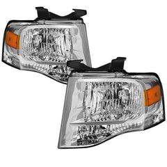 07 - 14 Ford Expedition Headlight Set - Black Patch Performance - SPYD9042409