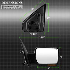 07 - 14 Ford F - 150 Door Mirror - Right - Black Patch Performance - SPYD9935343
