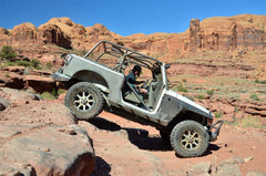 07 - 17 Jeep Wrangler Rocker Panel Guard - Black Patch Performance - ROADJK203