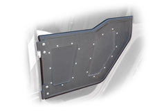 07 - 18 Jeep JK Rock Doors; Plated Steel; Front - Black Patch Performance - DV8ORDSTTB01F