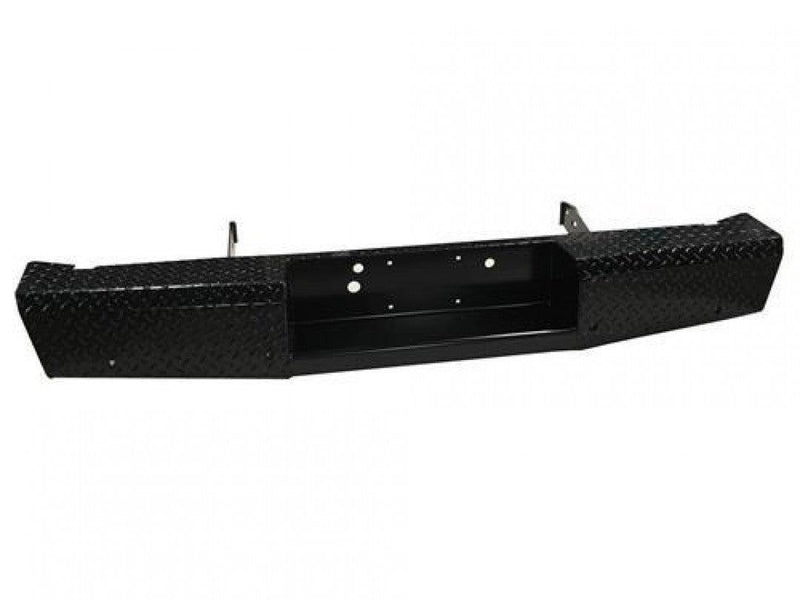07.5 - 10 Chevrolet and GMC 2500/3500 Trail FX Rear Diamond Plate Bumper - Black Patch Performance - FX1002