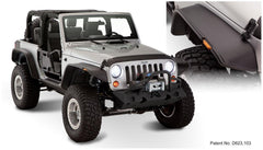 0718 WRANGLER FITS 2DOOR SPORT UTILITY MODELS ONLY FF FLAT STYLE 4PC - Black Patch Performance - BUSH1091907