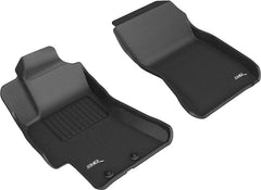 08 - 14 Subaru Impreza Floor Mat Set - Front - Black Patch Performance - 3DMAL1SB02511509