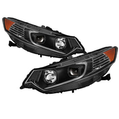 09 - 14 Acura TSX Headlight Set - Black Patch Performance - SPYD9042218