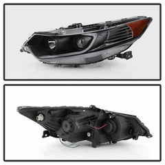 09 - 14 Acura TSX Headlight Set - Black Patch Performance - SPYD9042218