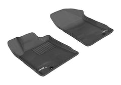 09 - 14 Nissan Maxima Floor Mat Set - Front - Black Patch Performance - 3DMAL1NS03011509