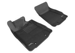 09 - 20 Nissan 370Z Floor Mat Set - Front - Black Patch Performance - 3DMAL1NS03811509