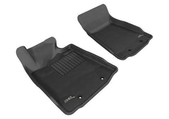 09 - 20 Nissan 370Z Floor Mat Set - Front - Black Patch Performance - 3DMAL1NS03811509