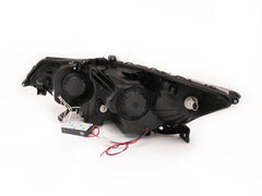 0912 TSX PROJECTOR HALO BLACK CLEAR W/CCFL(HID COMPATIBLE)HEADLIGHTS DRIVE/PASS - Black Patch Performance - ANZO121393