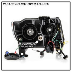 11 - 13 Jeep Grand Cherokee Headlight Set - Black Patch Performance - SPYD5085795