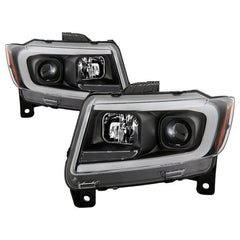 11 - 13 Jeep Grand Cherokee Headlight Set - Black Patch Performance - SPYD5085795