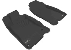 11 - 16 Honda CR - Z Floor Mat Set - Front - Black Patch Performance - 3DMAL1HD03511509