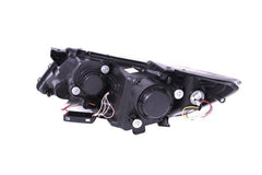 1113 OPTIMA PROJECTOR HALO CHROME CLEAR CCFL HEADLIGHTS - Black Patch Performance - ANZO121459