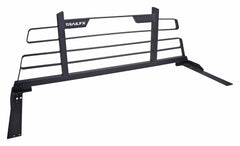 TrailFX Truck Cab Protector / Headache Rack Powder Coated; Titanium Black; Steel; With Mounting Kit; Can Be Used With Cross Bed Tool Box