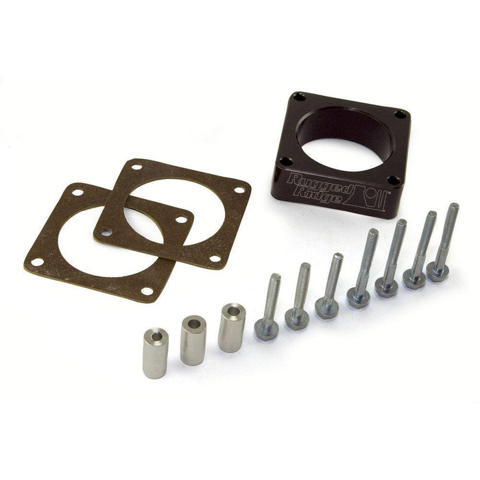 Rugged Ridge 17755.01 Throttle Body Spacer; 91-06 Jeep Wrangler/Cherokee XJ/YJ/TJ - Rugged Ridge - Air and Fuel Delivery
