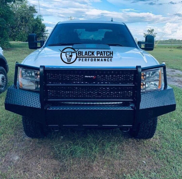 11-14 GMC 2500/3500 Trail FX Front Diamond Plate Bumper - BUMPER from Black Patch Performance