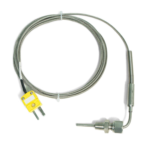Thermocouple, 0-1650 deg F range, K type, Grounded Tip, INCONEL, 1/8 NPT compression fitting for iDash 1.8 DataMonster and Super Gauge - Exhaust from Black Patch Performance