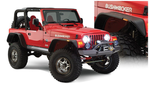 BUS Jeep Flat Style Flares - Fender Flares & Trim from Black Patch Performance
