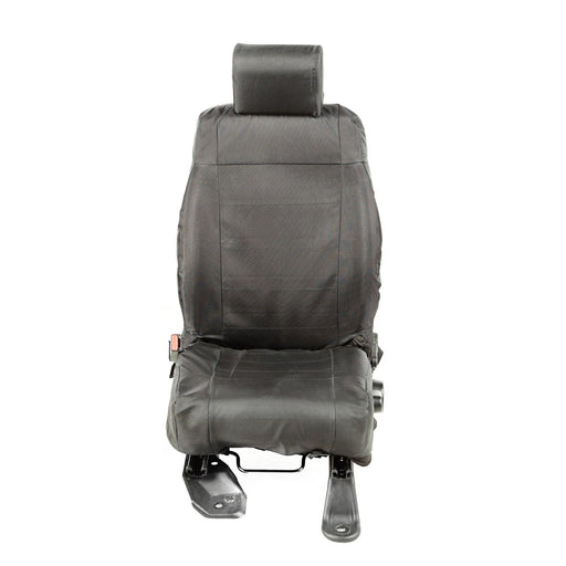 0716 WRANGLER JK BALLISTIC SEAT COVER SET FRONT BLACK - SEAT COVER from Black Patch Performance