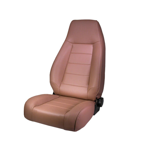 High-Back Front Seat, Reclinable, Tan; 76-02 Jeep CJ/Wrangler YJ/TJ - Body from Black Patch Performance