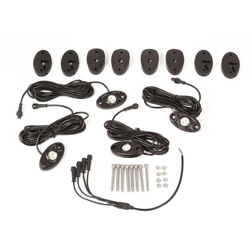 Rugged Ridge 11232.39 Light Kit, Rock Crawler, 4-Piece, White; 07-18 Jeep Wrangler JK - Electrical, Lighting and Body from Black Patch Performance
