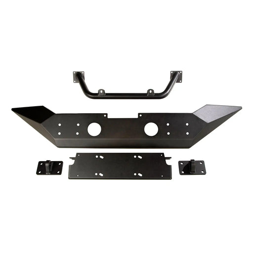Rugged Ridge 11548.41 Spartan Bumper, High Clearance Ends, Overrider; 18-21 Wrangler / 20-21 Gladiator - Body from Black Patch Performance