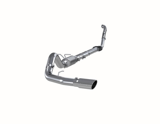 MBRP Exhaust 4in. Turbo Back; Single Side Exit; (Aluminized 3in. downpipe); T409 - Exhaust from Black Patch Performance