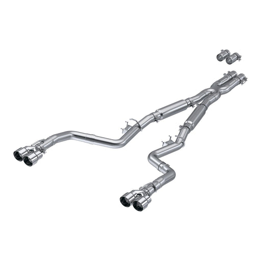 MBRP Exhaust 3in. Cat Back; Dual Rear; Quad Tips - Exhaust from Black Patch Performance
