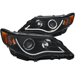 12 - 13 Toyota Camry Headlight Set - Black Patch Performance - ANZO121512