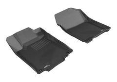 12 - 16 Honda CR - V Floor Mat Set - Front - Black Patch Performance - 3DMAL1HD04311509