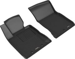12 - 16 Hyundai Genesis Coupe Floor Mat Set - Front - Black Patch Performance - 3DMAL1HY02311509