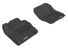 12 - 18 Ford Focus Floor Mat Set - Front - Black Patch Performance - 3DMAL1FR02911509