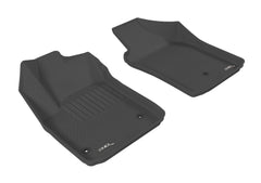 12 - 19 Fiat 500 Floor Mat Set - Front - Black Patch Performance - 3DMAL1FA00311509
