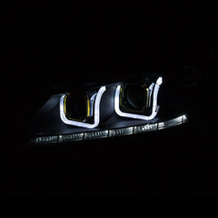 13 - 15 Honda Accord (Sedan) Headlight Set - Black Patch Performance - ANZO121492