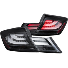 13 - 15 Honda Civic (Sedan) Tail Light Set - Black Patch Performance - ANZO321323