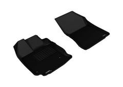 13 - 15 Toyota Venza Floor Mat Set - Front - Black Patch Performance - 3DMAL1TY13411509