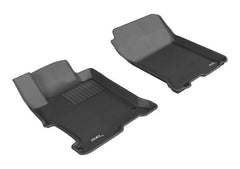 13 - 17 Honda Accord Floor Mat Set - Front - Black Patch Performance - 3DMAL1HD04811509