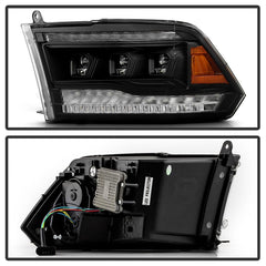 13 - 18 Ram 1500 Headlight Set - Black Patch Performance - SPYD5088673
