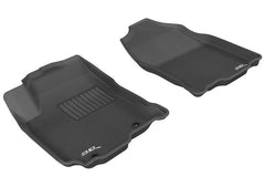 13 - 18 Toyota RAV4 Floor Mat Set - Front - Black Patch Performance - 3DMAL1TY12711509