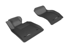 13 - 19 Cadillac ATS Floor Mat Set - Front - Black Patch Performance - 3DMAL1CD00611509