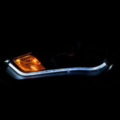 1315 GENESIS PROJECTOR HEADLIGHTS W/PLANK STYLE DESIGN BLACK(HID COMPATIBLE)DRIVE/PASS - Black Patch Performance - ANZO121511