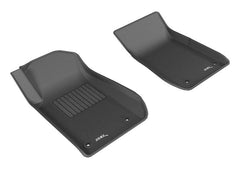 14 - 17 Chevrolet SS Floor Mat Set - Front - Black Patch Performance - 3DMAL1CH06411509
