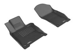 14 - 17 INFINITI Q50 Floor Mat Set - Front - Black Patch Performance - 3DMAL1IN01711509