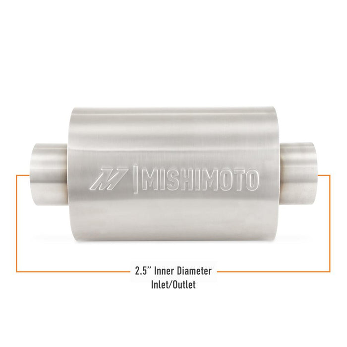 Mishimoto MMEXH-RES-25BR Mishimoto Universal Stainless-Steel Exhaust Resonator, 2.5-Inch