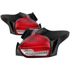 15 - 17 Ford Focus (Hatchback) Tail Light Set - Black Patch Performance - SPYD5085726