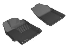 15 - 17 Toyota Camry Floor Mat Set - Front - Black Patch Performance - 3DMAL1TY17311509